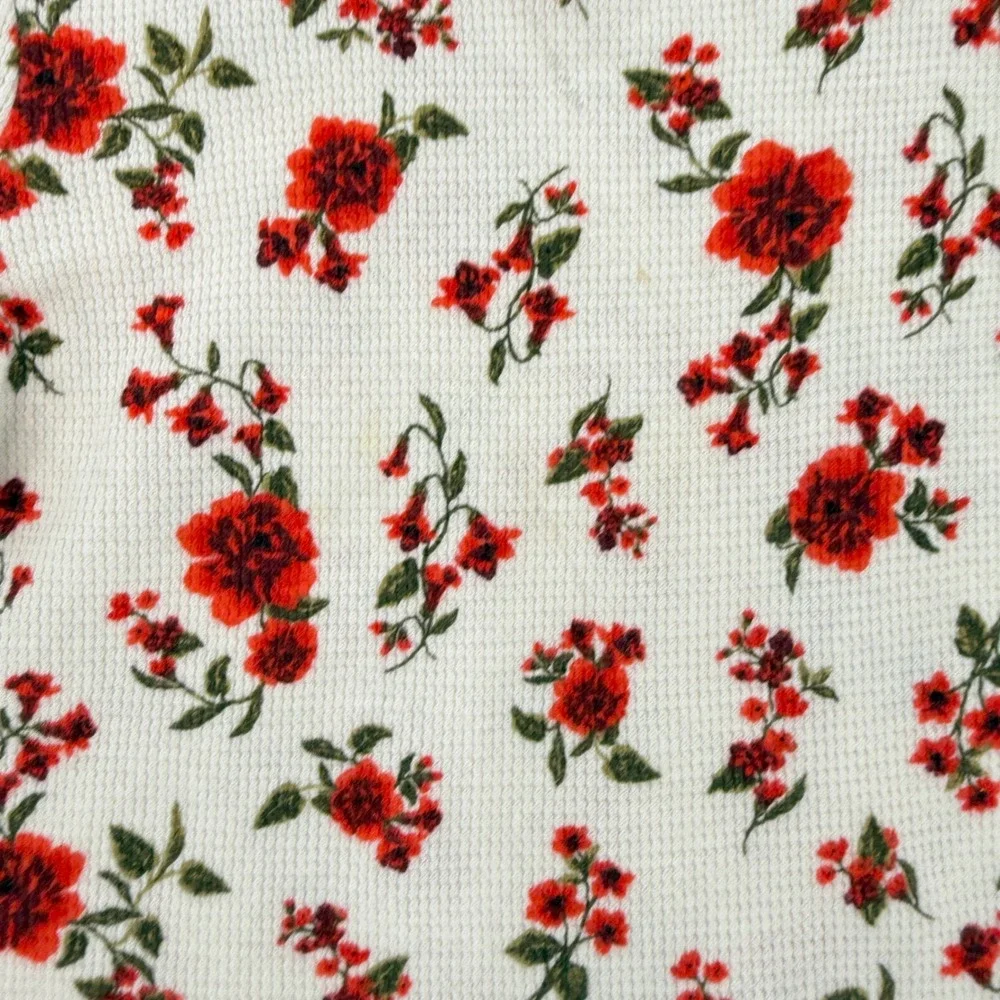Old Navy Girls White Floral‎ Long Sleeve Thermal Top Size 5T